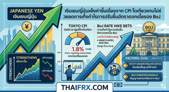 USD/JPY เคลื่อนไหวแถวระดับ 155.60 - 155.90 หลังจากรายงานดัชนีราคาผู้บริโภค (CPI) ของโตเกียวออกมาสูงกว่าที่นักวิเคราะห์คาดการณ์ไว้เล็กน้อย
