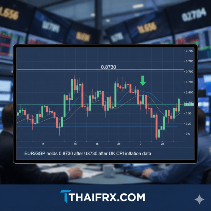 EUR/GBP ทรงตัวอยู่ที่ระดับ 0.8730 หลังจาก UK CPI ออกมาตรงตามที่นักวิเคราะห์คาดการณ์ไว้