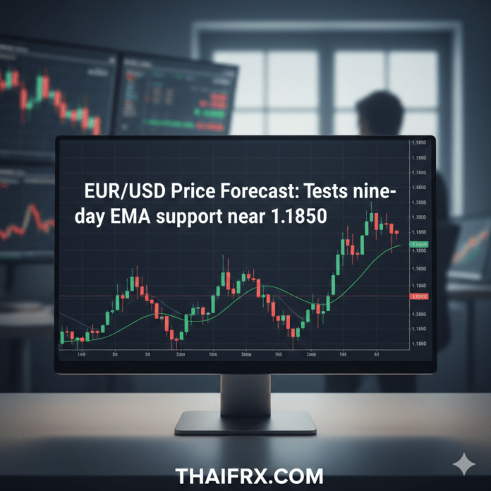 การคาดการณ์ราคา EUR/USD: ทดสอบแนวรับ EMA 9 วัน ใกล้ระดับ 1.1850