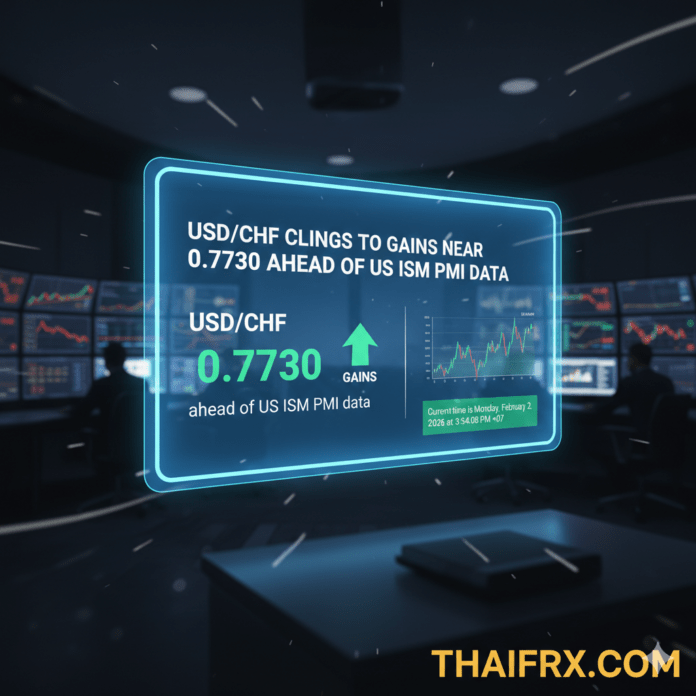 USD/CHF เคลื่อนไหวอยู่ใกล้ระดับ 0.7730 ก่อนการประกาศตัวเลข ISM Manufacturing PMI ของสหรัฐ