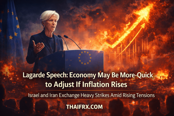 Lagarde ส่งสัญญาณ! ECB พร้อมปรับนโยบายทันที หากเงินเฟ้อพุ่งแรงเกินคาด