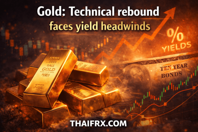 ทองคำรีบาวด์ตามเทคนิค แต่ยังเผชิญแรงกดดันจาก Bond Yield และการปรับลดคาดการณ์ดอกเบี้ย Fed