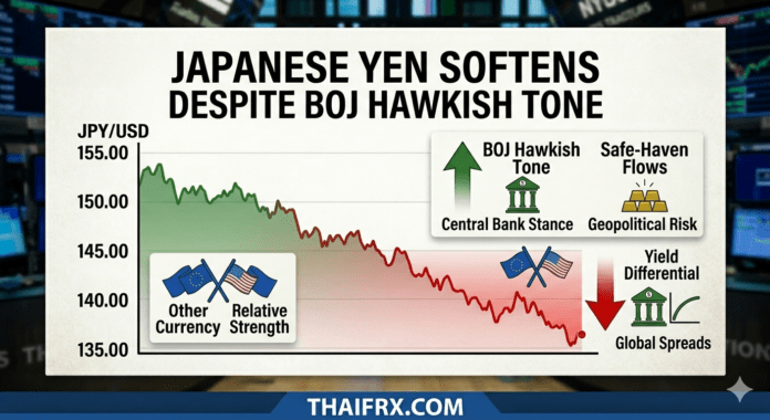 เงินเยนอ่อนค่า! แม้ BoJ ส่งสัญญาณ 