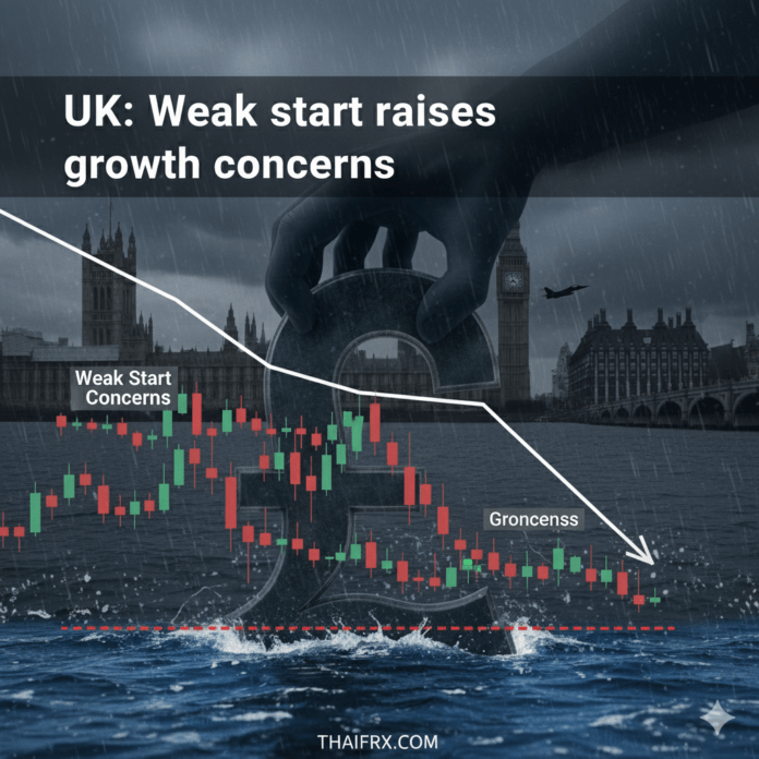 UK: การเริ่มต้นปีที่อ่อนแอปลุกกระแสความกังวลด้านการเติบโต จุดเสี่ยงเศรษฐกิจปี 2026