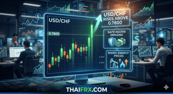 USD/CHF พุ่งทะลุ 0.7800 ท่ามกลางแรงซื้อสินทรัพย์ปลอดภัยและวิกฤตพลังงาน