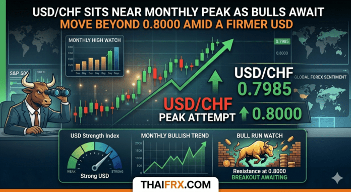 USD/CHF จ่อทะลุ 0.8000! ดอลลาร์แข็งค่ารับสงครามตะวันออกกลางระลอกใหม่ ขณะที่สวิสฟรังก์เริ่มเสียสถานะสินทรัพย์ปลอดภัย