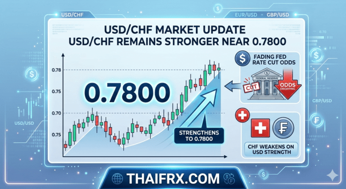 คู่เงิน USD/CHF (สวิสฟรังก์) ยังคงรักษาความแข็งแกร่งและเคลื่อนไหวอยู่ใกล้ระดับ 0.7800