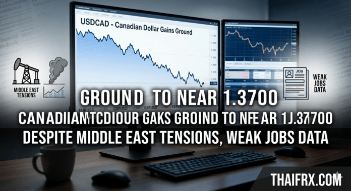 USD/CAD ทรงตัวเหนือ 1.3700! เงินดอลลาร์แคนาดาพยายามฟื้นตัว แม้เผชิญ 