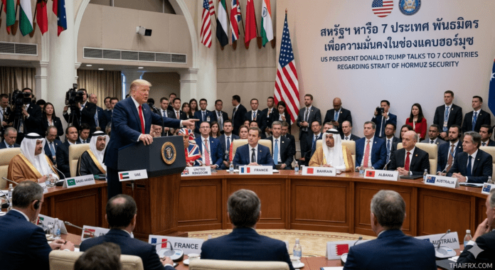 ทรัมป์เปิดดีล 7 ชาติมหาอำนาจ! ผนึกกำลังส่งกองเรือคุ้มกันช่องแคบฮอร์มุซ หวังเปิดทางขนส่งน้ำมันโลก