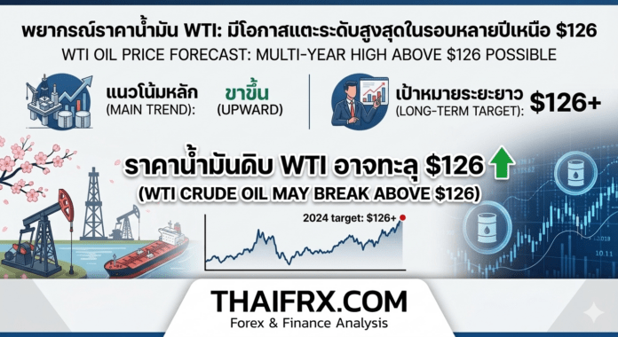 WTI Price Forecast: เป้าหมาย $126 อยู่แค่เอื้อม หลังราคาทะยานแตะจุดสูงสุดในรอบหลายปี