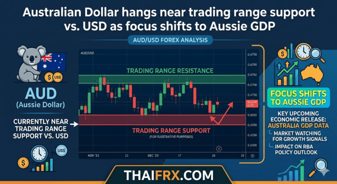 AUD/USD เคลื่อนไหวในลักษณะประคองตัวอยู่เหนือแนวรับสำคัญบริเวณ 0.7045 - 0.7060