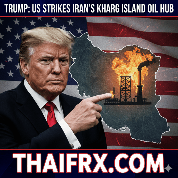 Breaking: สหรัฐฯ ถล่มเกาะคาร์ก (Kharg Island) ฮับน้ำมันใหญ่สุดของอิหร่าน