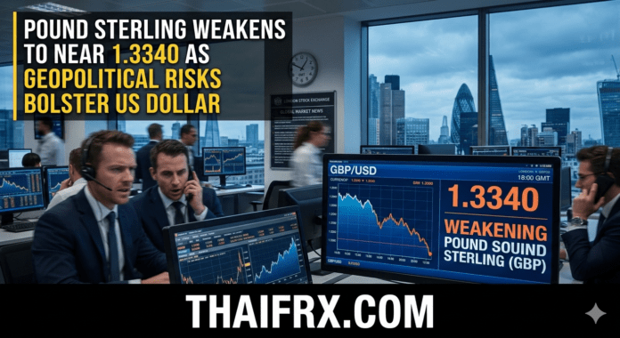 GBP/USD เคลื่อนไหวใกล้ระดับ 1.3340 สาเหตุหลักมาจาก 