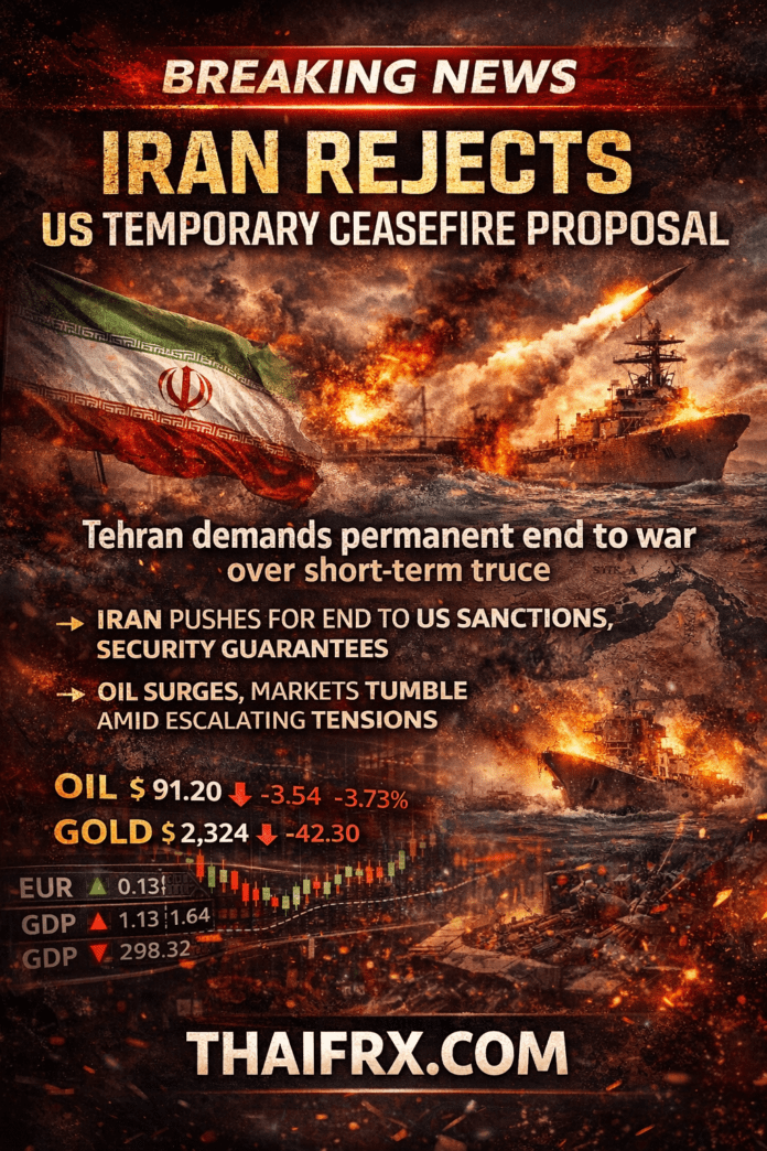 อิหร่านกร้าว! ปัดข้อเสนอหยุดยิงชั่วคราวจากสหรัฐฯ ยื่นคำขาดเงื่อนไข 