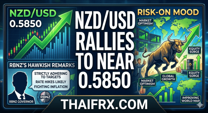 NZD/USD พุ่งแรงจ่อ 0.5850! คีวี่ครองแชมป์สกุลเงินแข็งค่าสุด หลัง RBNZ ส่งสัญญาณ "สายเหยี่ยว" ท่ามกลางบรรยากาศหยุดยิง
