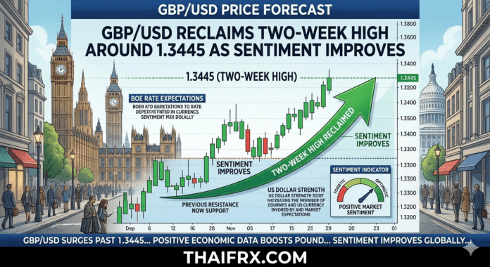 GBP/USD พุ่งแตะระดับสูงสุดในรอบ 2 สัปดาห์ที่ 1.3445! ดอลลาร์ร่วงหนักหลังตลาดเลิกคาดการณ์ Fed ขึ้นดอกเบี้ย