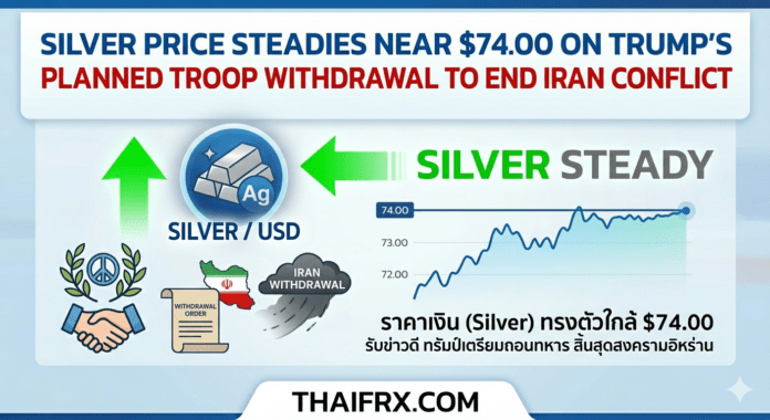 ราคาเงิน (Silver) ทรงตัวใกล้ $74.00 รับข่าวดี 