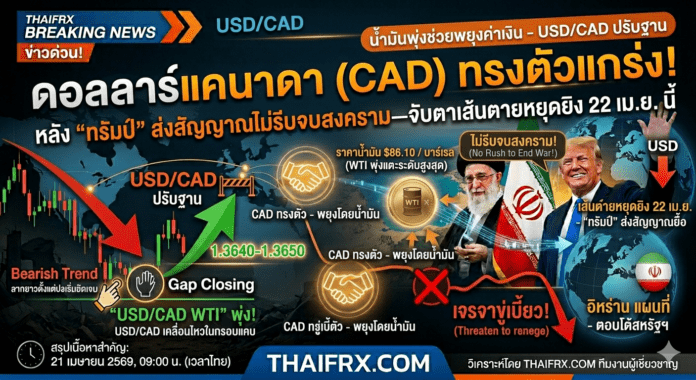ดอลลาร์แคนาดา (CAD) ทรงตัวแกร่ง! อานิสงส์น้ำมันพุ่งช่วยพยุงค่าเงิน หลัง 