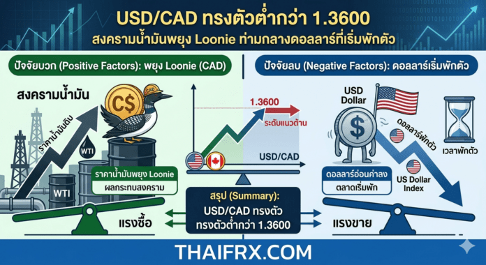 USD/CAD ทรงตัวต่ำกว่า 1.3600: สงครามน้ำมันพยุง Loonie ท่ามกลางดอลลาร์ที่เริ่มพักตัว