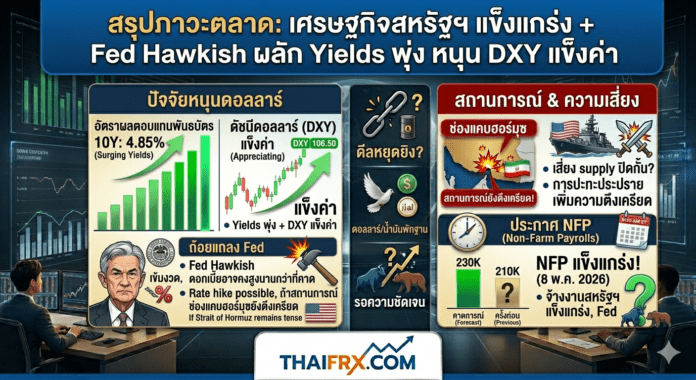 DXY: ท่าที Hawkish ของ Fed และการปรับคาดการณ์ดอกเบี้ยหนุนบอนด์ยีลด์