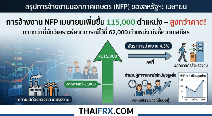 เศรษฐกิจสหรัฐฯ เผยตัวเลขจ้างงานแข็งแกร่งต่อเนื่องเป็นเดือนที่สอง แต่สัญญาณความตึงเครียดยังคงอยู่