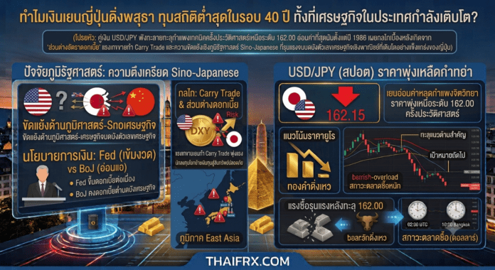 ทำไมเงินเยนญี่ปุ่นดิ่งพสุธาทุบสถิติต่ำสุดในรอบ 40 ปี ทั้งที่เศรษฐกิจในประเทศกำลังเติบโต?
